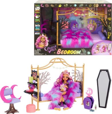 Image of Mattel Monster High - Clawdeen Wolf - Bedroom Playset