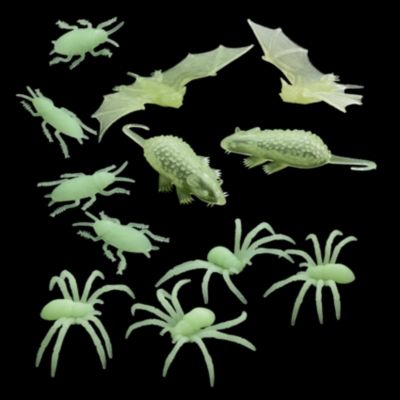 Krabbeltierchen Glow in the Dark, nachtleuchtend, 36 Stck neongrn