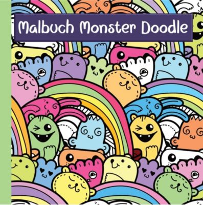 Image of Buch - Monster Malbuch mit lustigen Doodle Motiven Kinder ab 7 Jahren und Jugendliche - ideale Beschäftigung zur Konzentration und Entspannung Kinder
