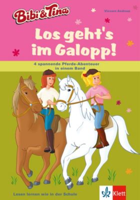 Buch - Bibi & Tina: Los gehts im Galopp - 4 spannende Pferde-Abenteuer in einem Band, Sammelband