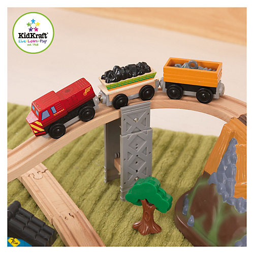 Железная дорога KidKraft "Горная стройка", 61 элемент от KidKraft
