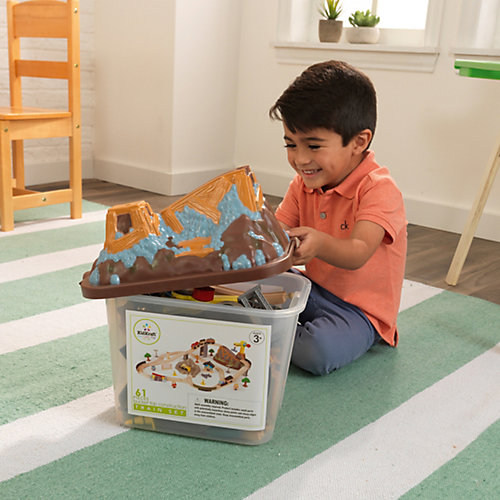 Железная дорога KidKraft "Горная стройка", 61 элемент от KidKraft