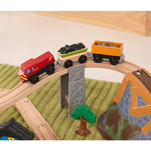 Железная дорога KidKraft "Горная стройка", 61 элемент от KidKraft