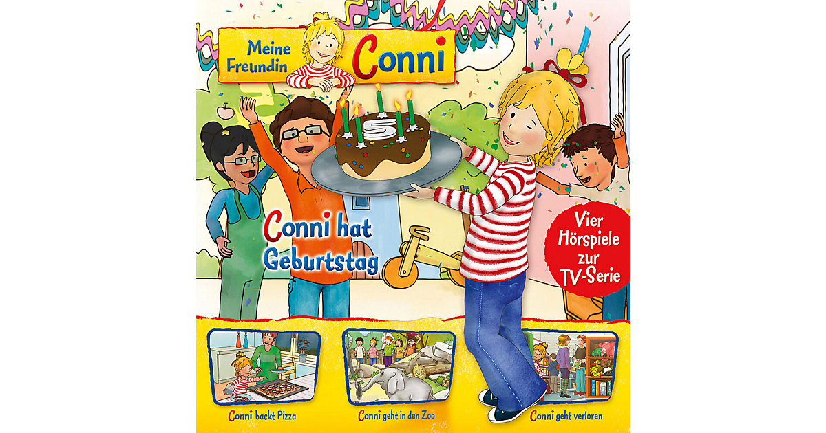 CD Conni 4 - hat Geburtstag/Pizza/Zoo/geht verloren Hörbuch