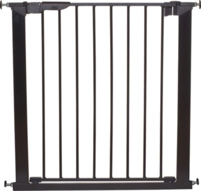 Türschutzgitter Treppenschutzgitter aus Metall 72,5-137,5 cm mit Y-Adapter grau 