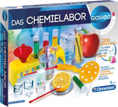 Galileo Chemie Starter Set Chemielabor Experimente  Clementoni ab 8 Jahre  OVP 