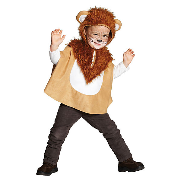 Löwe Löwenkostüm für Kinder Karneval Fasching Tier Overall Safari Afrika Savanne