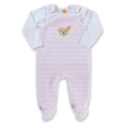 STEIFF COLLECTION Baby Stramplerset pink Gr. 74 M�dchen Baby