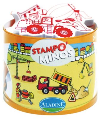 Aladine Stampo Baby Stempel Weihnacht 6teilig mit Stempelkissen Kleinkind 03805 