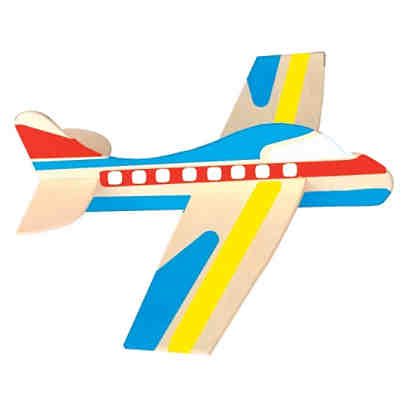 Holz-Modellflugzeuge zum Bemalen, 12 Stück