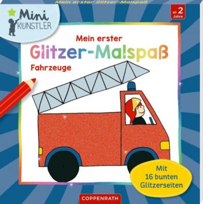 Image of Buch - Mein erster Glitzer-Malspaß - Fahrzeuge