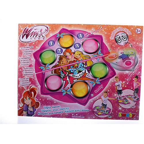 Танцевальный коврик на батарейках, Winx Club от Smoby