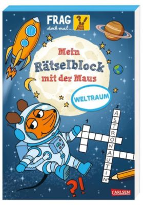 Image of Buch - Frag doch mal ... die Maus: Mein Rätselblock mit der Maus - Weltraum
