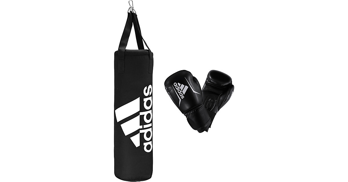 Adidas Box-Set Junior (Boxsack und Boxhandschuhe) schwarz Gr. 6 oz