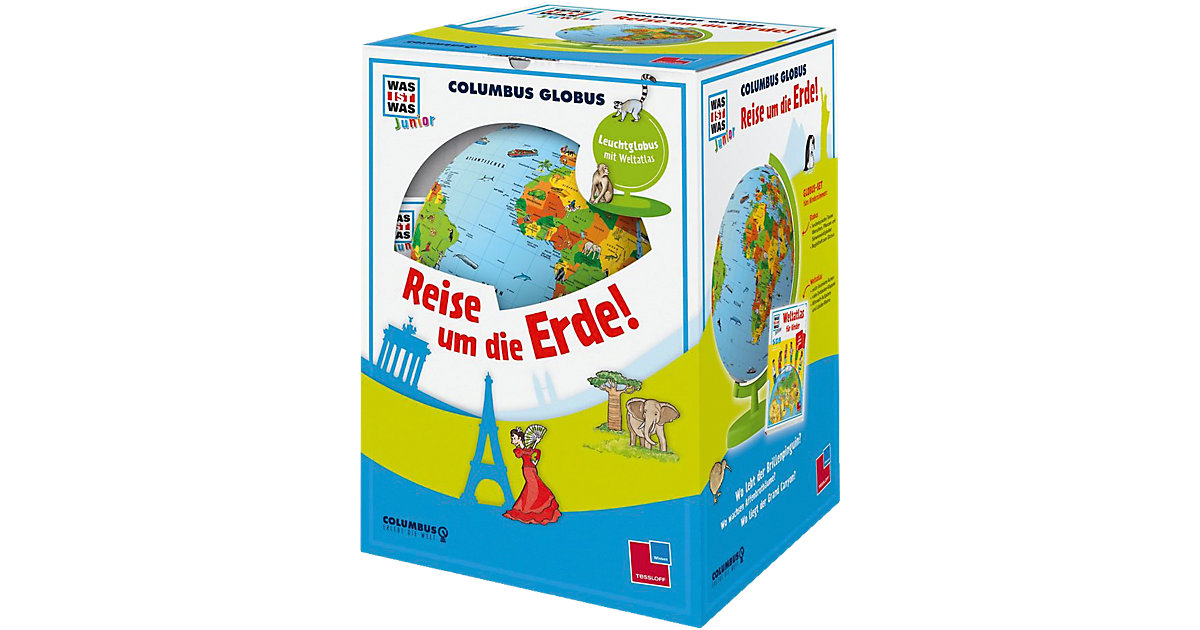 Tessloff Verlag · WAS IST WAS Junior Columbus Globus ´´Reise um die Erde!´´ Tessloff Verlag · WAS IST WAS Junior Columbus Globus ´´Reise um die Erde!´´