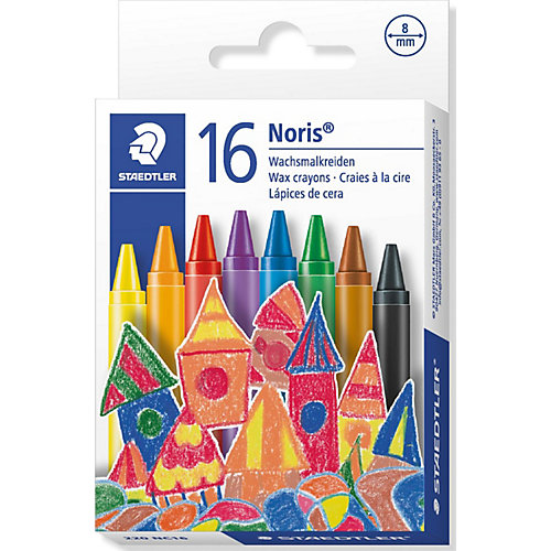 Staedtler Мелки восковые NorisClub, диаметр 8мм, 16цв. от Staedtler