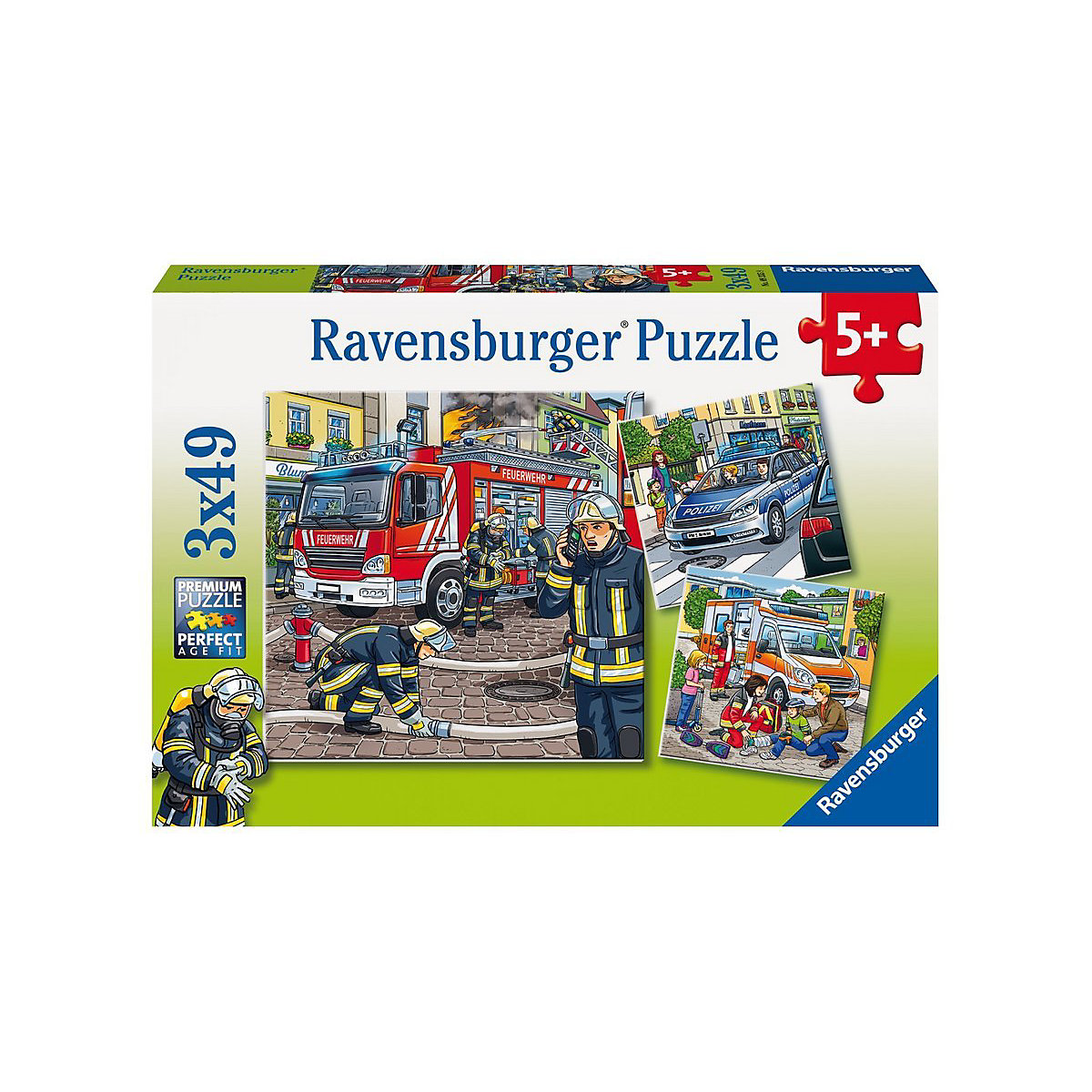 Ravensburger 3er Set Puzzle je 49 Teile 21x21 cm Helfer in der Not