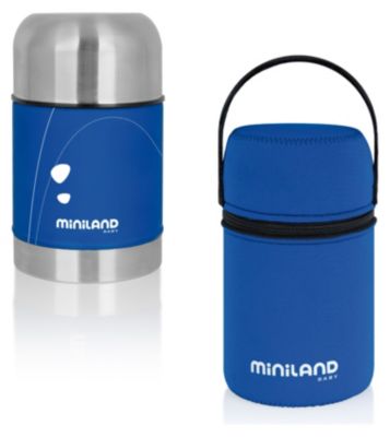 Термос для еды в сумке Miniland SOFT THERMO FOOD 600 мл, синий