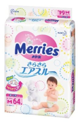 Подгузники Merries M 6-11 кг, 64 шт.