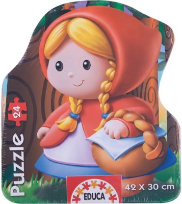 Пазл-силуэт Красная Шапочка, 24 детали, Educa