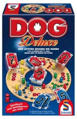 Schmidt Spiele DOG Deluxe Brettspiel Kartenspiel 2 bis 6 Spieler Familienspiel 