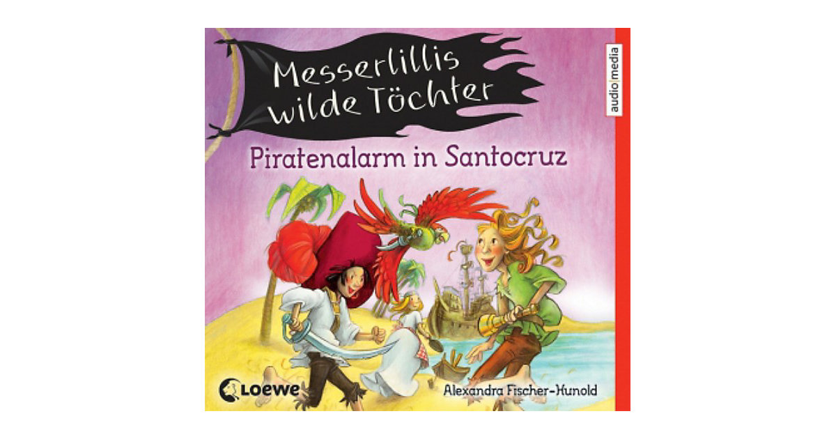 Messerlillis wilde Töchter: Piratenalarm in Santocruz, 2 Audio-CDs Hörbuch