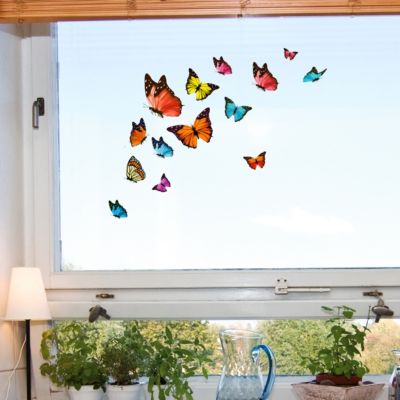 Fenstersticker Fensterbilder Fenster Aufkleber Schmetterlinge 