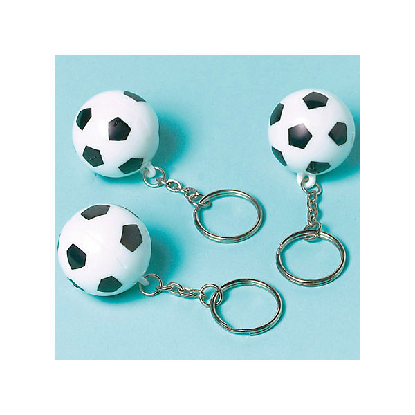 Schlüsselanhänger Fußball Championship Soccer, 12 Stück
