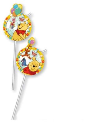 Соломка для напитков "Винни и Хрюня", 6 шт.