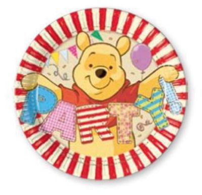 Тарелки "Алфавит Винни", 20 см, 10 шт.