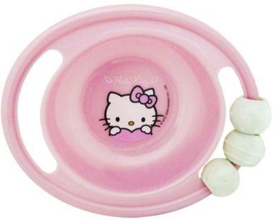 Миска-погремушка с резинкой против скольжения, Hello Kitty