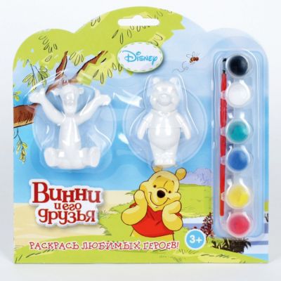Набор-раскраска, Винни-Пух и Тигра, 2 фигурки