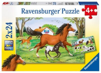 Image of 2er Set Puzzle, je 24 Teile, 26x18 cm, Welt der Pferde