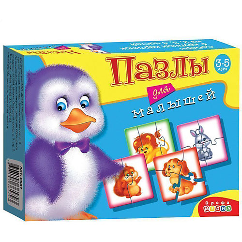 Набор пазлов 4в1 Играй и собирай "Животные" от Дрофа-Медиа