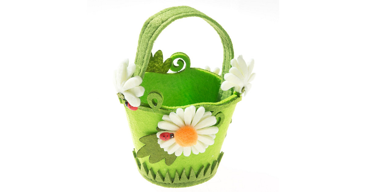 Kreativset Filz-Henkelkörbchen Blume Motiv 2