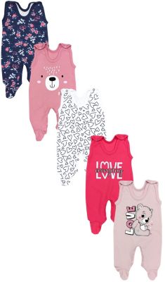 Baby Strampler mit Aufdruck Spruch 5er Pack für Kinder, TupTam myToys