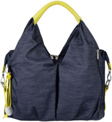 Wickeltasche Greenlabel, Neckline Bag, Denim blue blau