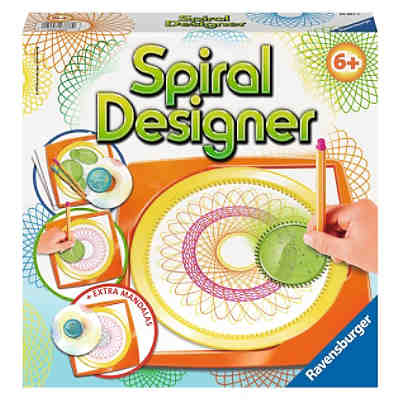 Spiral-Designer Midi, mit 4 Zahnrädern & Mandalaschablone
