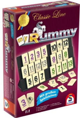 My Rummy Classic Line Legespiel mit großen Spielsteinen Schmidt Spiele 49282 