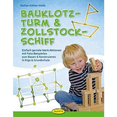 Bauklotz-Turm & Zollstock-Schiff