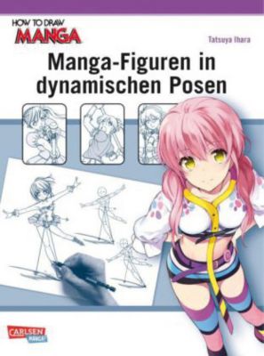 Buch - Manga-Figuren in dynamischen Posen