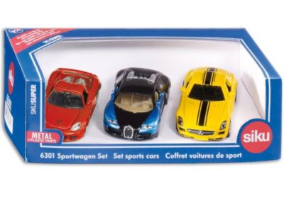° Siku 6301 Auto Sportive-SET BUGATTI VEYRON Mercedes SLS LAMBORGHINI 1:55 NUOVO