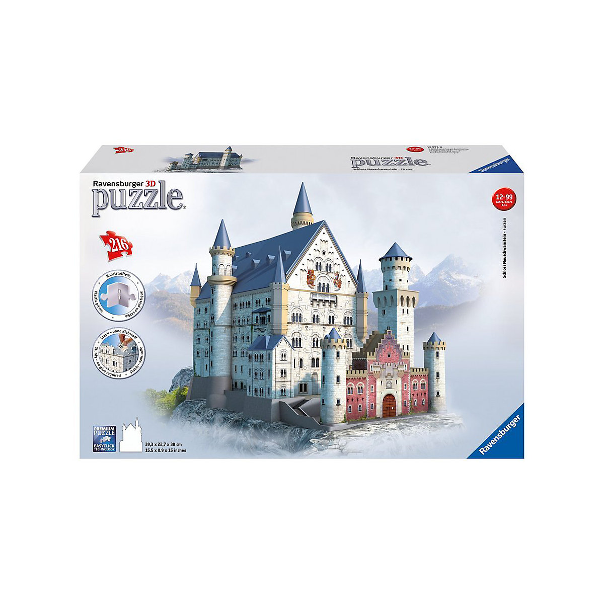 Ravensburger 3D-Puzzle 39x23x38 cm 216 Teile Schloss Neuschwanstein