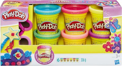 Play-Doh Knete 168g Kreativ Spielzeug Knetmasse 2 Dosen Pink u. Gelb 