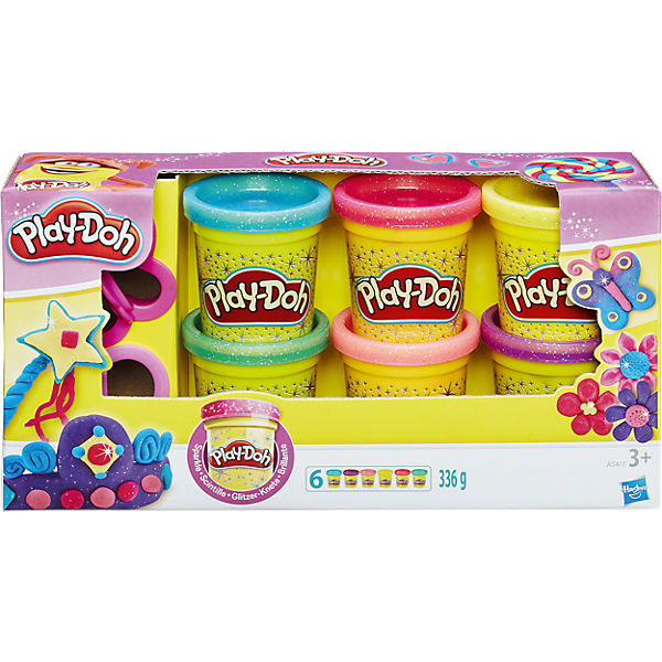 Play-Doh Glitzerknete 6er-Pack