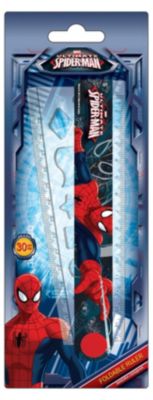 Линейка раскладная с трафаретом, 30 см, Человек-Паук