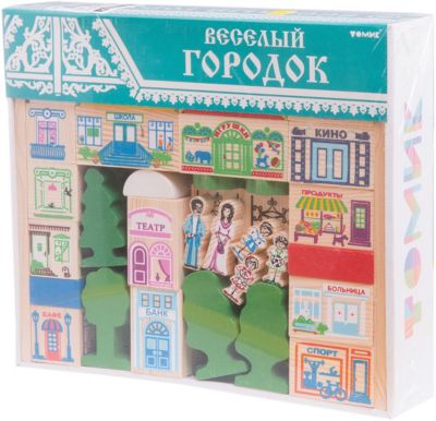 Конструктор  "Веселый городок", 56 деталей,  Томик