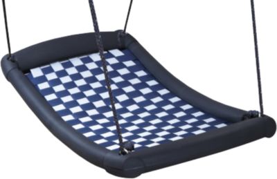 Mehrkindschaukel Standard L silber/blau 136x66 cm