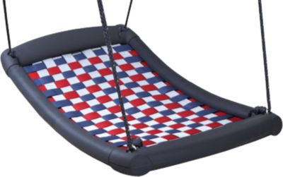 Mehrkindschaukel Ultra M silber/rot/blau 109 x 53 cm