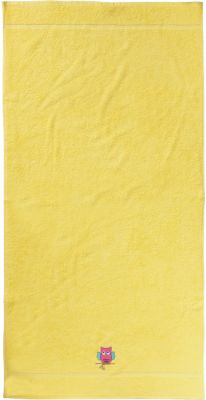 Badetuch, 70 x 140 cm, Gelb/Eule, myToys-COLLECTION | myToys